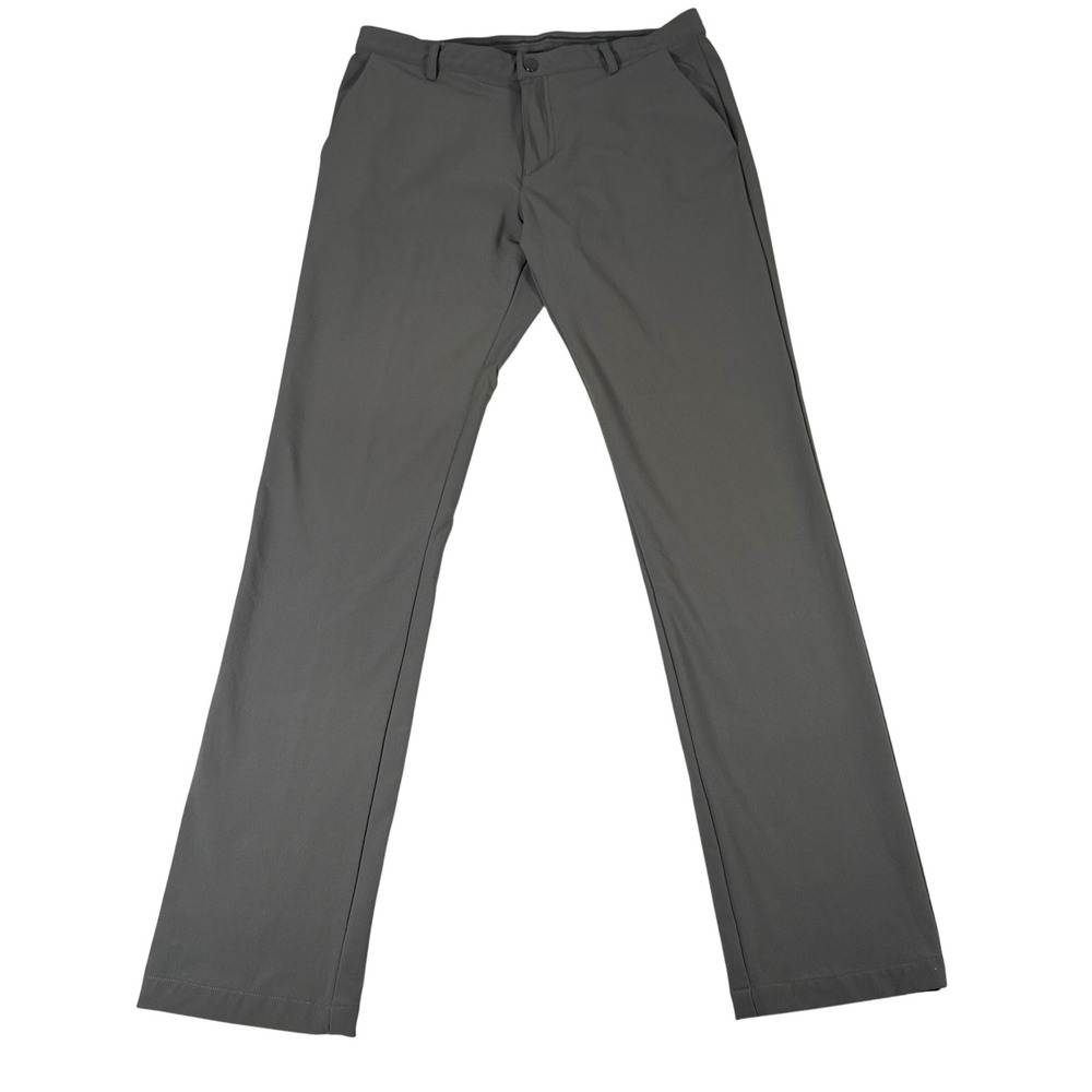 Ministry of Supply Aviator Pants Mens 34 Slim Gray Stretch‎ Travel Commuter Tech